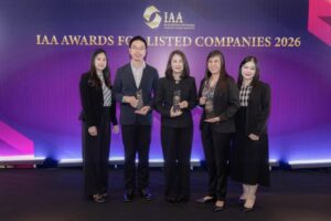 บี.กริม เพาเวอร์ คว้า 3 รางวัลคุณภาพ บนเวที IAA Awards 2026ตอกย้ำความเป็นเลิศ ครอบคลุมทั้งผู้นำ การเงิน และนักลงทุนสัมพันธ์