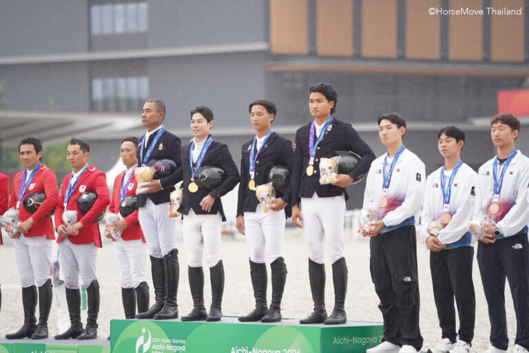 ทัพอีเวนติ้งไทยคว้าเหรียญทองประเภททีม“วรปรัชญ์ กับม้า B.Grimm Uster de Chanay” เหรียญเงินบุคคล เอเชียนเกมส์ ครั้งที่ 20